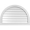 Ekena Millwork Round Top Surface Mount PVC Gable Vent w/ 2"W x 2"P Brickmould Sill Frame, 32"W x 22"H GVPRT32X2203SN - alternate 1
